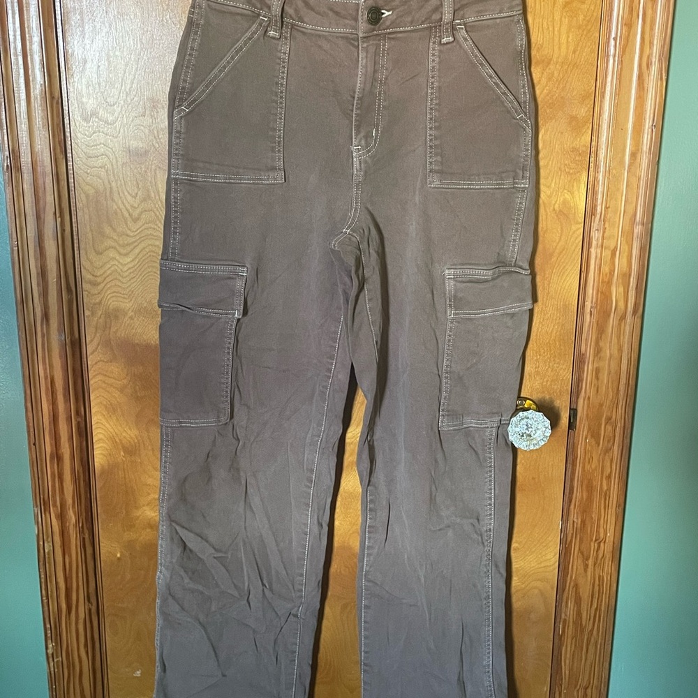 SO High Rise Cargo Pants in Tan